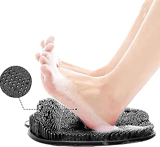Foot Soaking Bath Basin、LargePlastic Foot Soaking Tub,Foot Massage Sturdy Durable Foot Tub, Getting the Dead/Old Skin Off Your Feet,Pedicure and Massager Tub for at Home Spa (black foot pads)