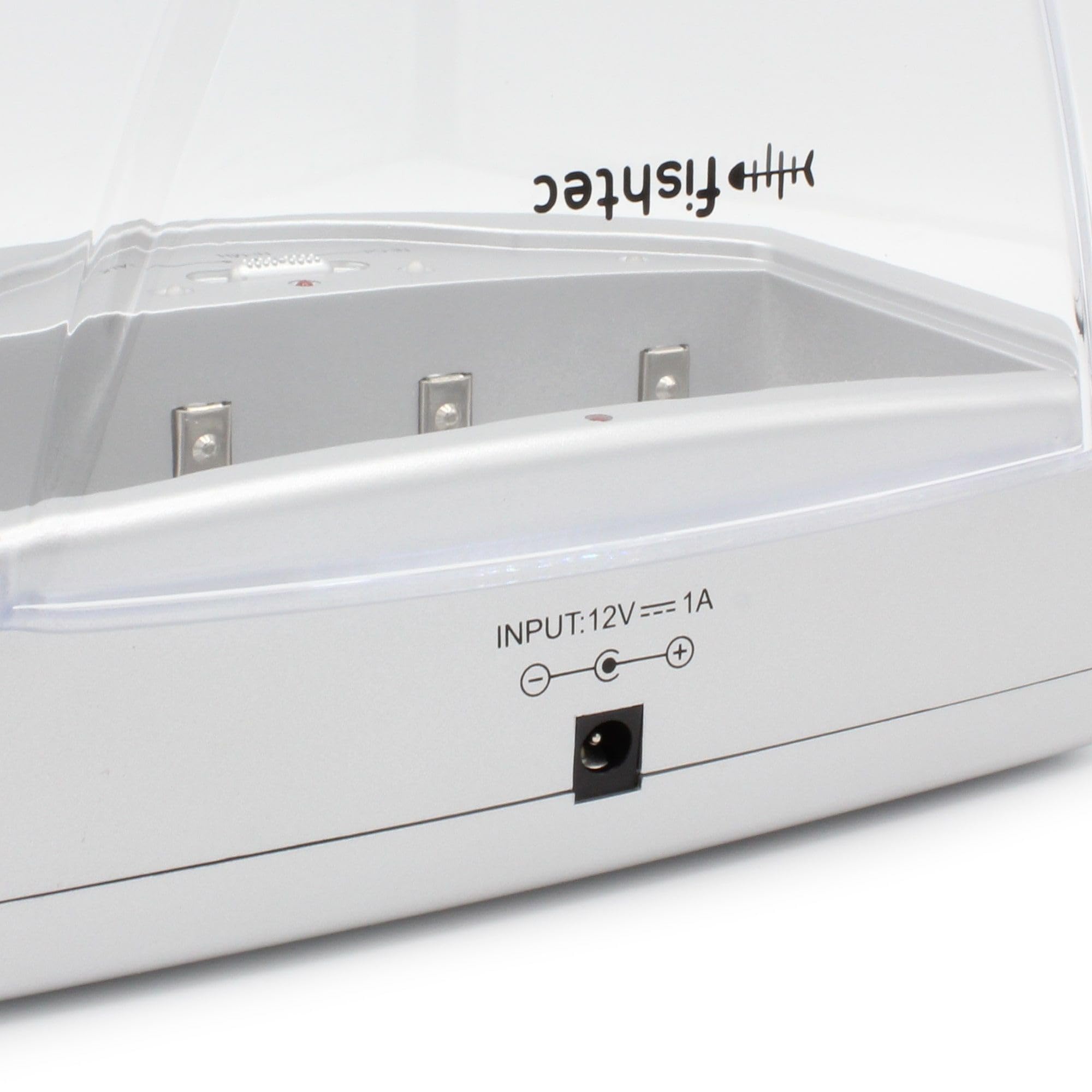 FISHTEC - Chargeur Universel de Piles Rechargeables - LR3 LR6 LR14 LR20 9V - LCD et voyants LED - Ni-MH Ni-CD et alcalines jusqu'à 10 recharges - Maison Bureau économies éco-responsables