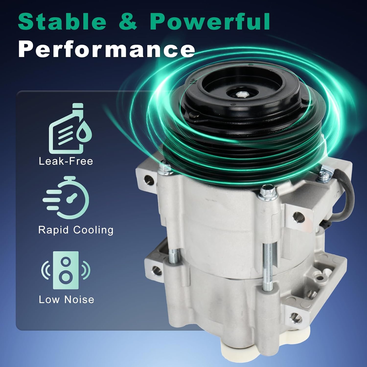 Air Conditioning Compressor Fit for 2006-2009 Dodge Ram 2500 3500,2006-2008 Ram 4000,2008-2010 Ram 4500 5500,5.9L,6.7L,Replace for CO10902C AC Compressor with Pre-Filled Oil
