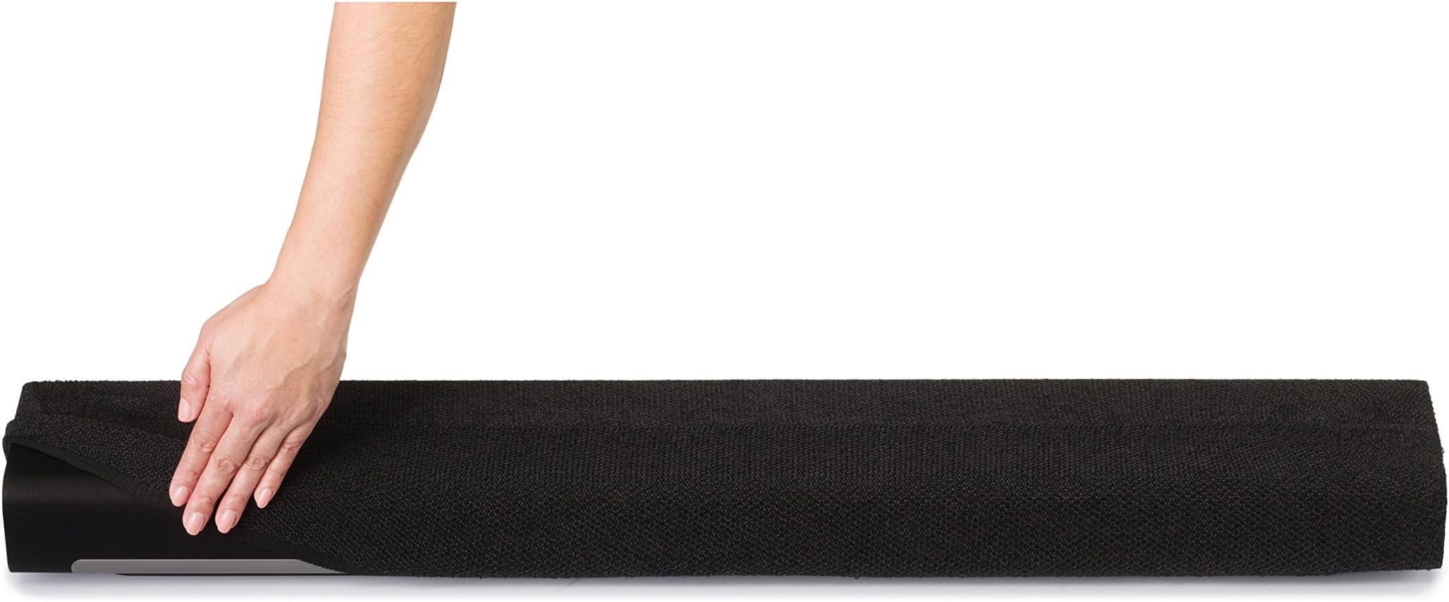 Charcoal Black Speaker Cover | Compatible with Sonos Playbar | Modern and Durable Soundbar Fabric Protector