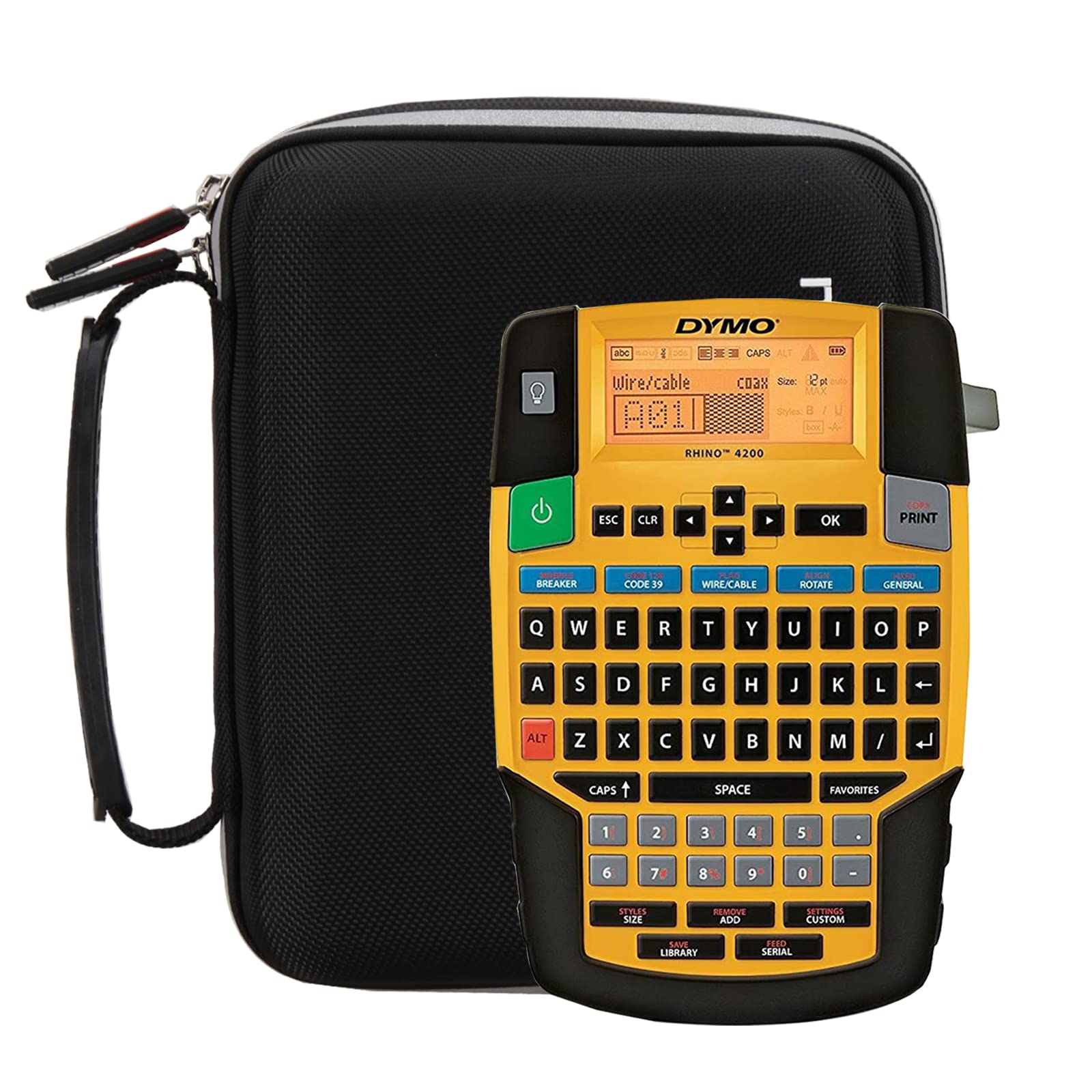 FBLFOBELIHard Storage Case Replacement for DYMO 1801611 Rhino 4200 Basic Industrial Handheld Label Maker, Case Only