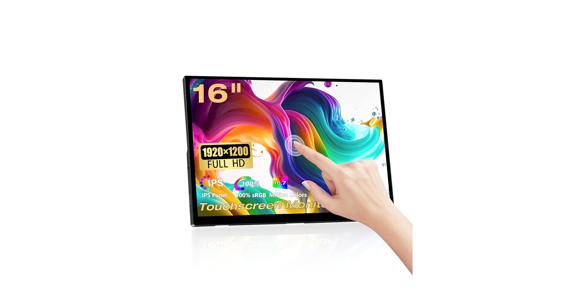 Amazon.com: Portable Touchscreen Monitor, 16 Inch 1920X1200P