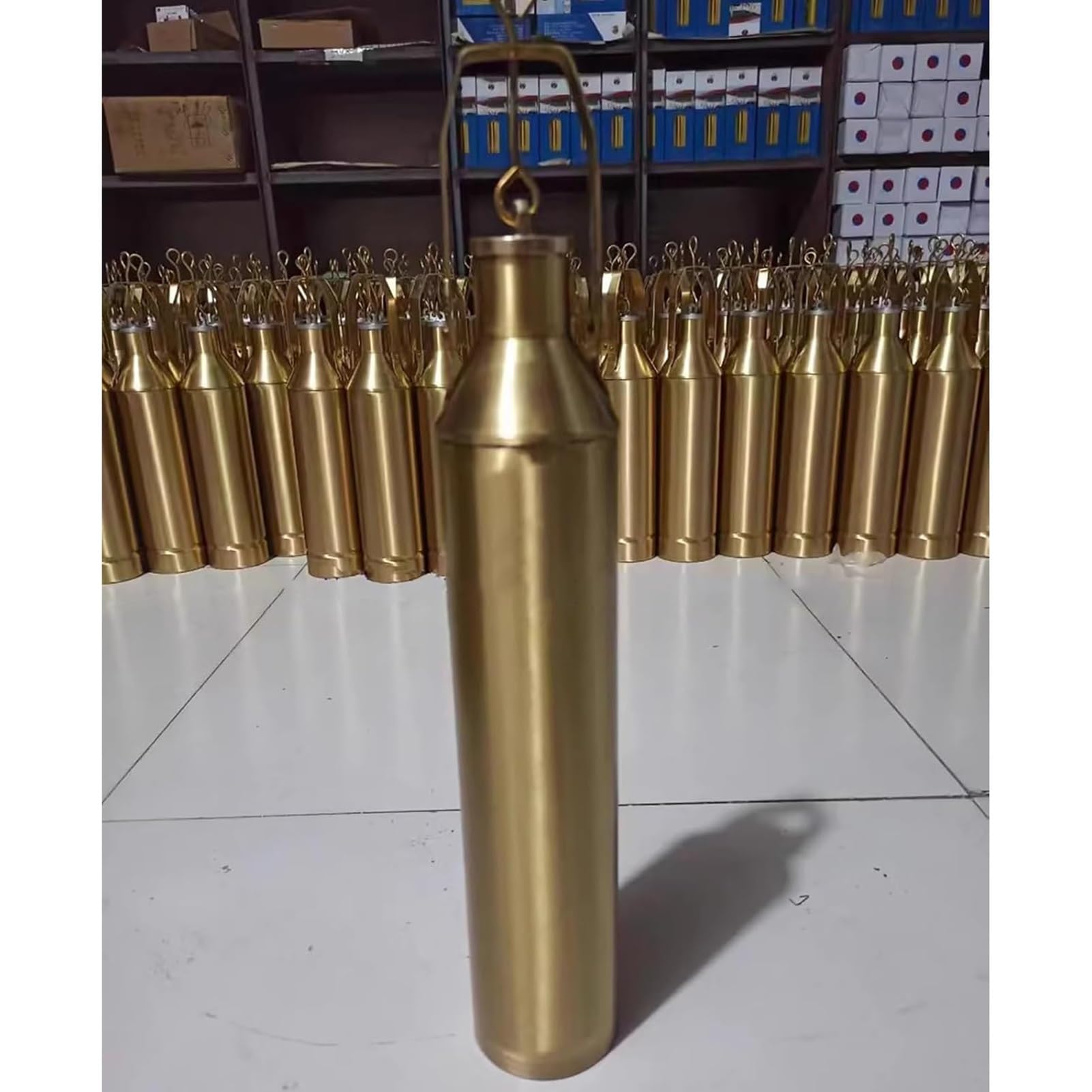 Flacone campionatore per Olio in Ottone - Kit di campionamento per Serbatoi di Carburante industriali per analisi dell'olio, 1000 ml (7x36 cm) - Strumento Essenziale per fabbriche e Serbatoi