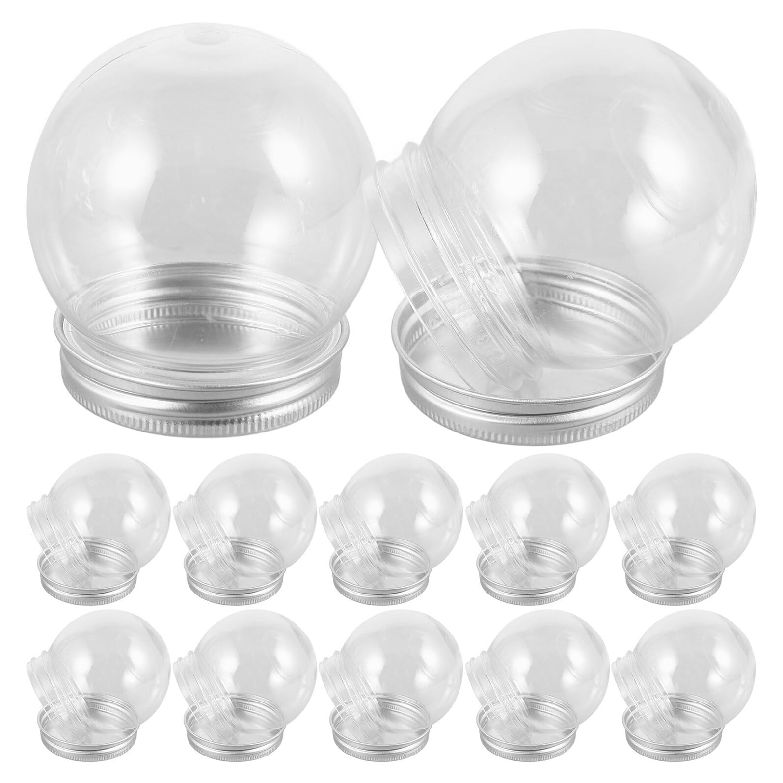 Bola de nieve para manualidades de 150 ml con tapa de aluminio para diseño DIY
