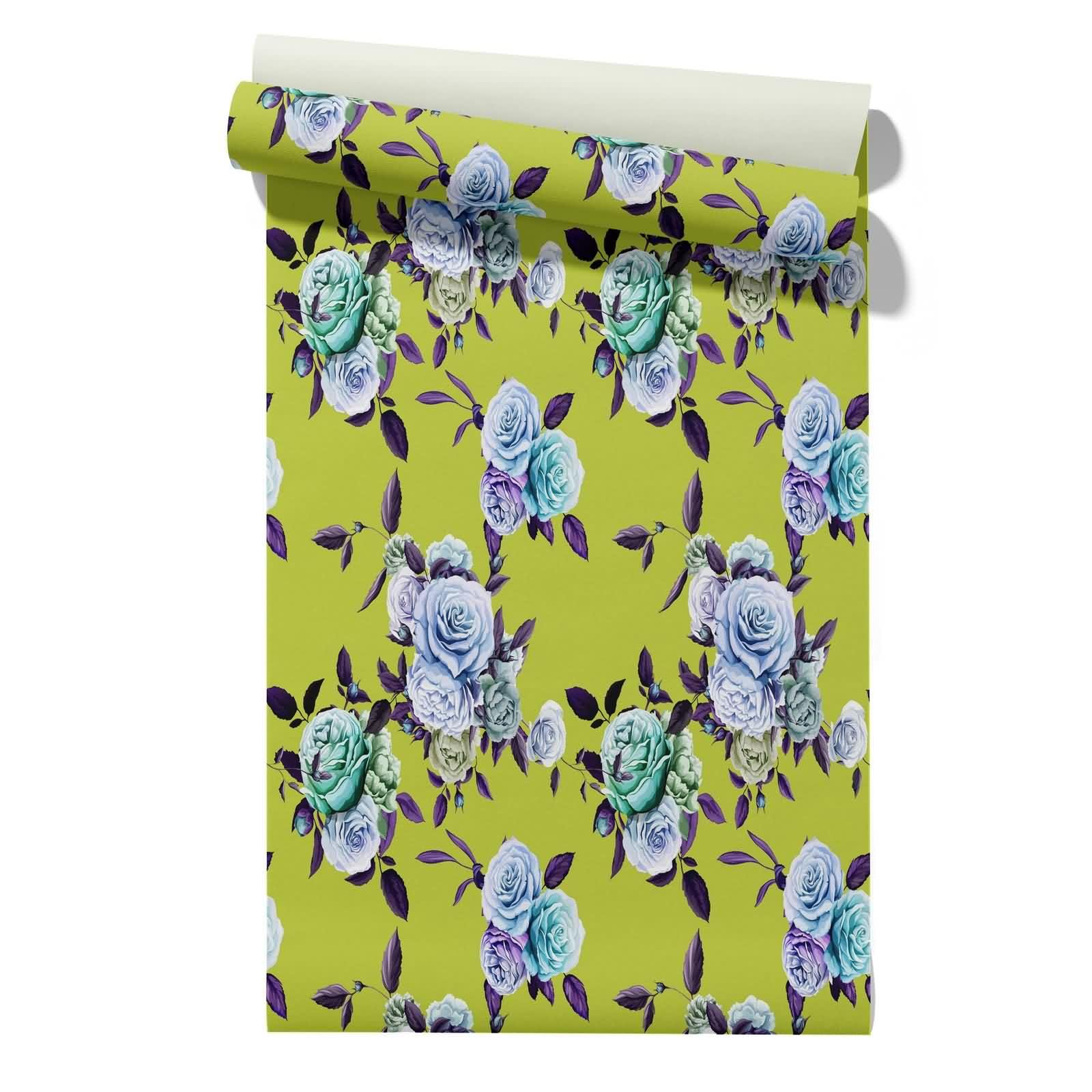 Cevan Style 11 Wallpaper Borders Self Adhesive Rolls Of Flower Elegant Art Romantic For Bedroom Coverings Fabric Peel And Stick Wallpaper Kitchen Furniture 45X500cm