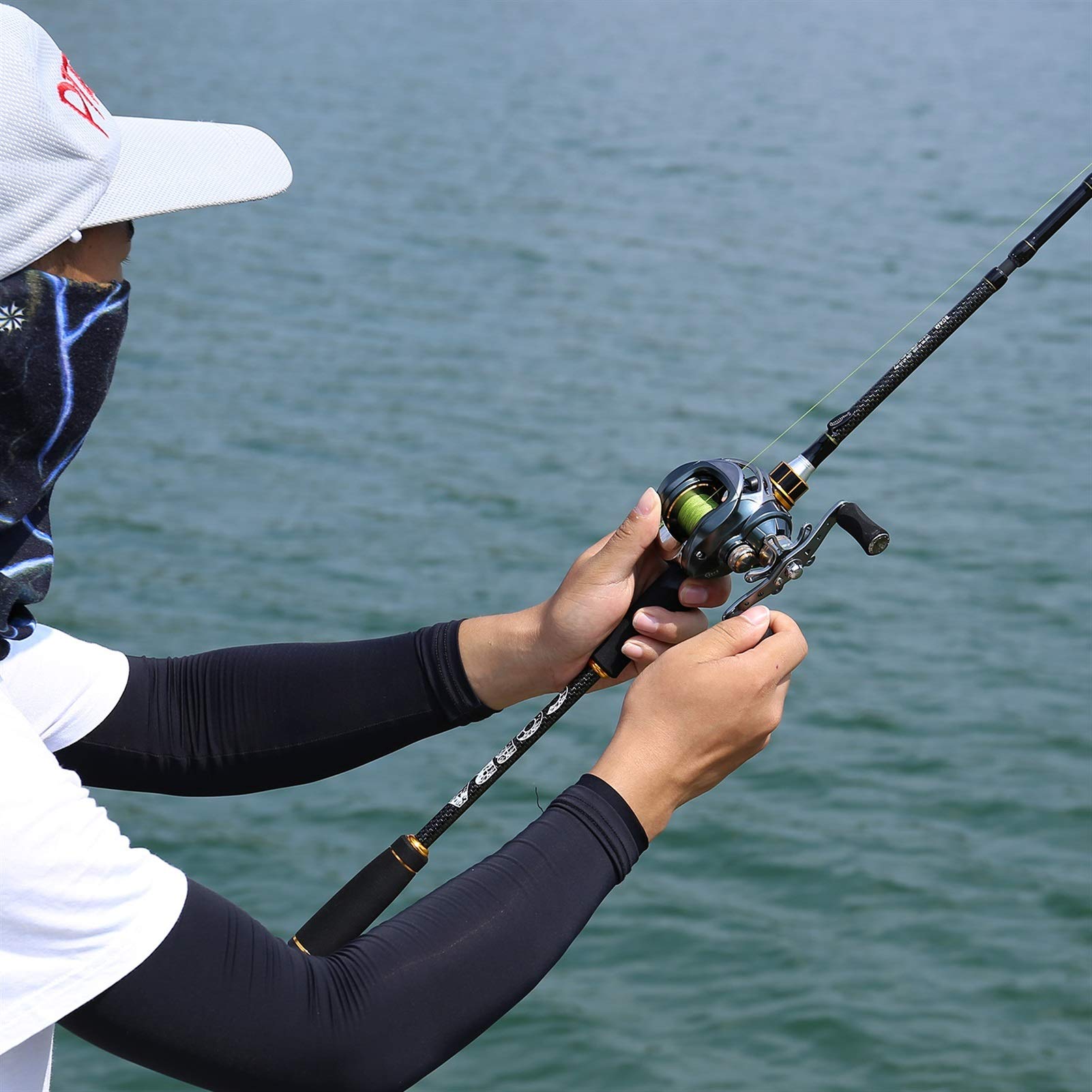 Canna da Pesca a Mosca 1.8m 2.1m 2.4m Casting Canne da Pesca con Fibra di Carbonio a 24 tonnellate in Fibra di Carbonio Ultimo Sedile per Bobine Serpentine