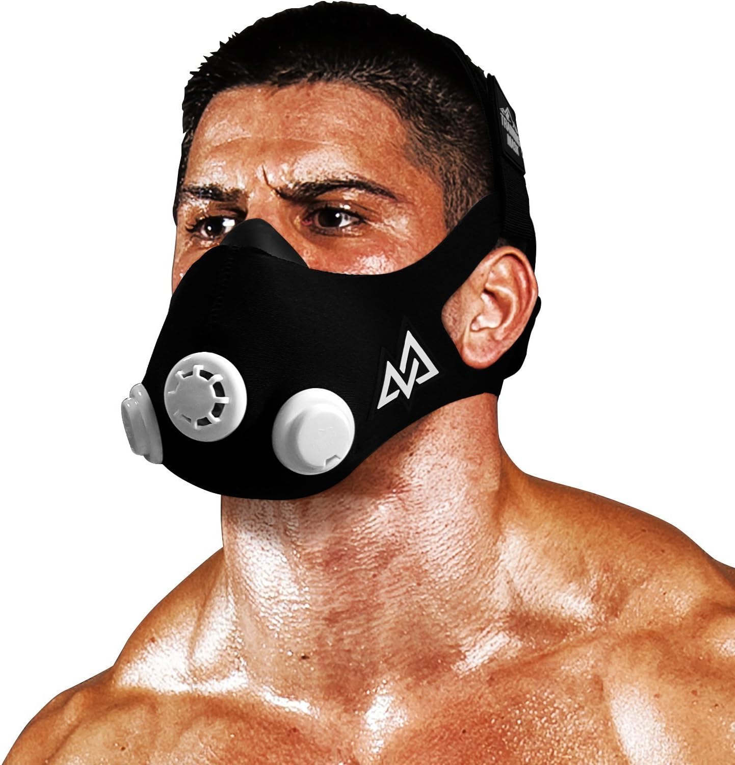Elevation Training Mask 2.0 - for Endurance - Increase Your Sports Performance, Endurance, Weight Lifting, Workout, Running Altitude Mask, Fitness Running, Manufactured in USA (Black, Small)
