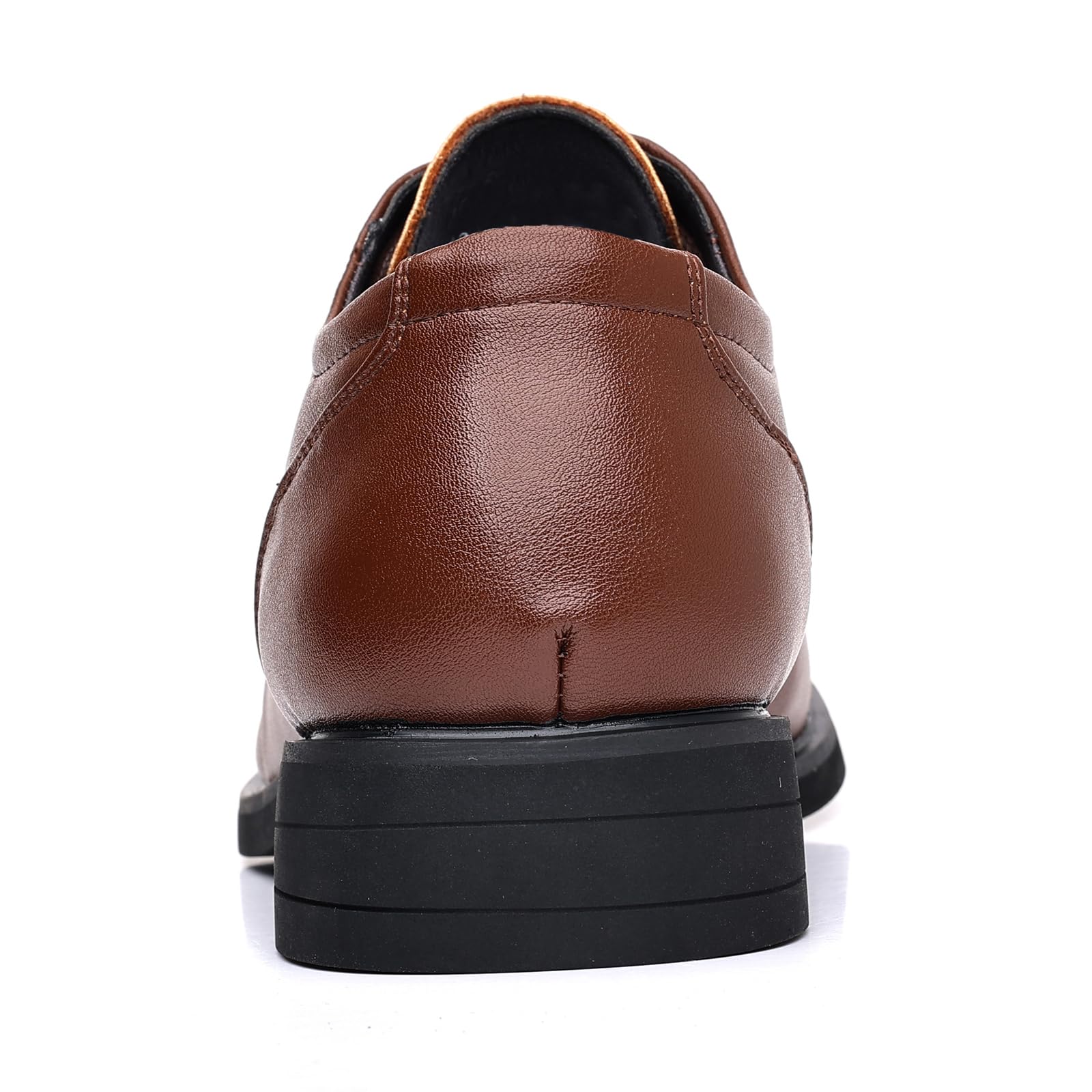 DADAWEN Chaussure Oxford pour Hommes Chaussures Homme Ville Costume Mariage Bureau Marron 42