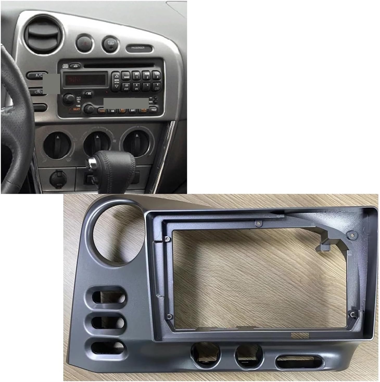 Radio Frame 2 Din Car Radio Stereo Audio Plate Fascia Frame Fit for Toyota Matrix 2003-2008 9 Inch Big Screen Car Android Player Panel Mou Convenient and Practical(2003-2004)