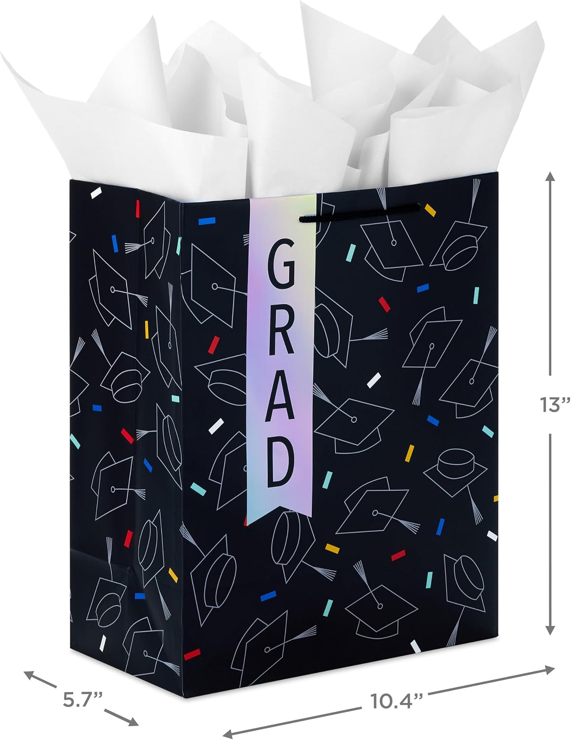 Hallmark Large Graduation Gift Bag with Tissue and Card (Day to Celebrate) image 3