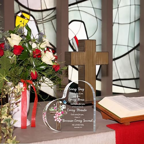 Miniatura 4 de Regalos cristianos de acrílico para mujer, regalos inspiradores con versículos de la Biblia y oraciones, regalos religiosos con las Sagradas