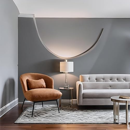 Miniatura 4 de LukeAlon Sofá individual de piel sintética, moderna silla tapizada con patas de metal y almohada, bonita silla de sala de estar, silla de asiento