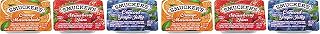 Smucker's Grape Jelly, Strawberry & Orange Marmalade, 200 Count (Pack of 2)