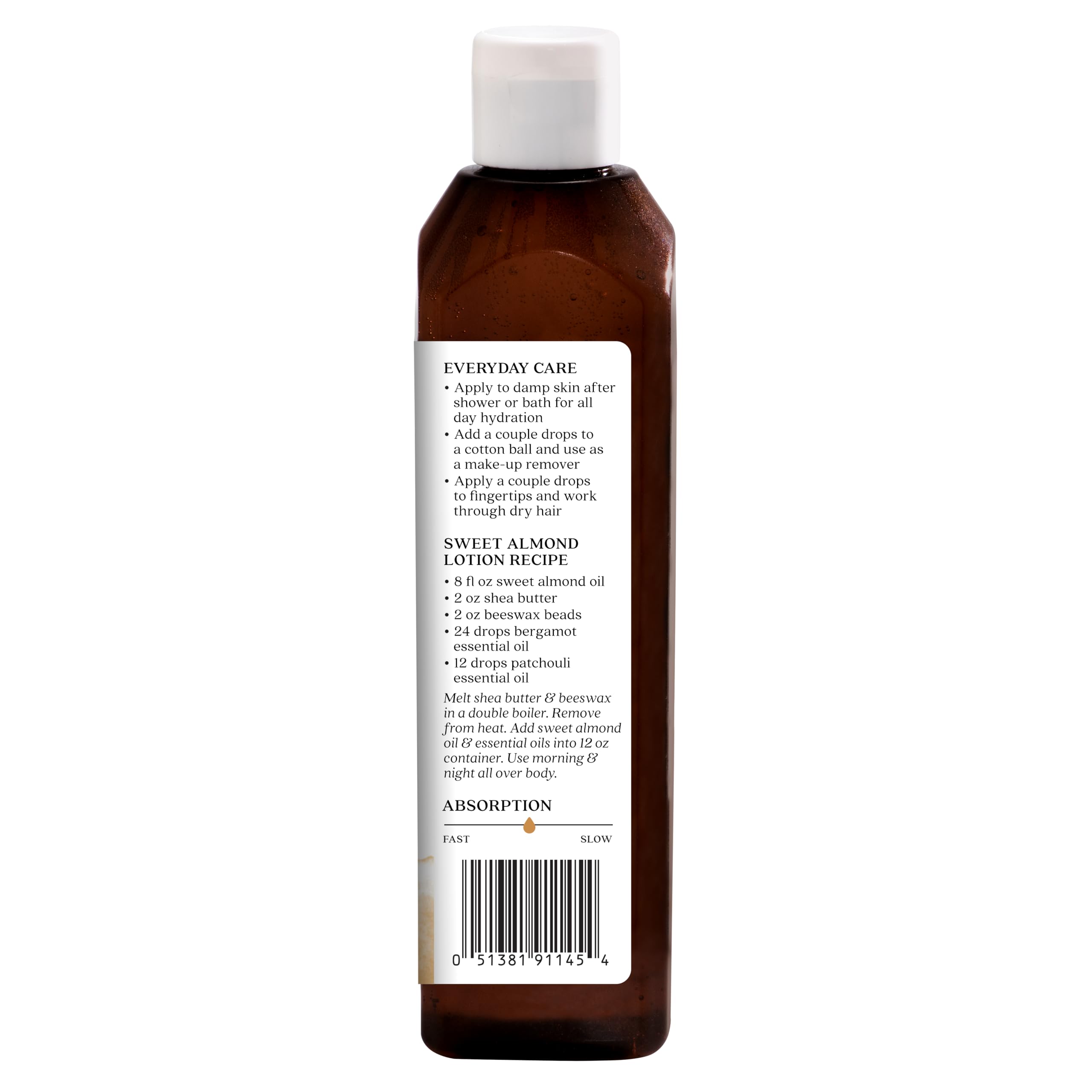 Aura Cacia Huile naturelle d'amande douce - Soins nourrissants pour la peau - 500 ml