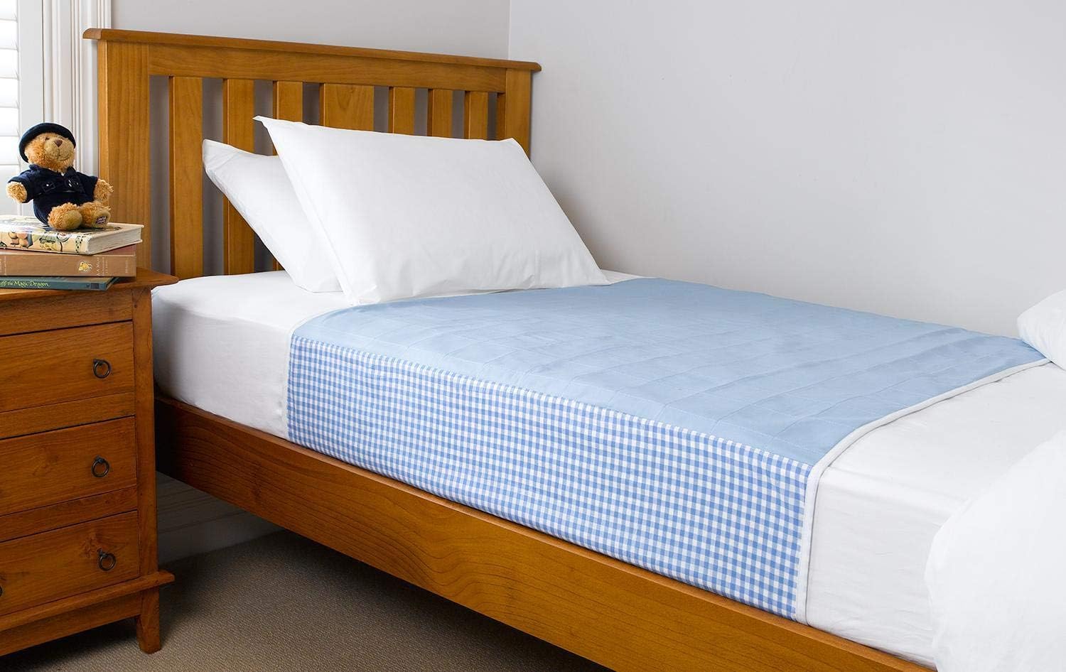 Brolly Sheets Waterproof Mattress Protector Pad, Twin, Blue