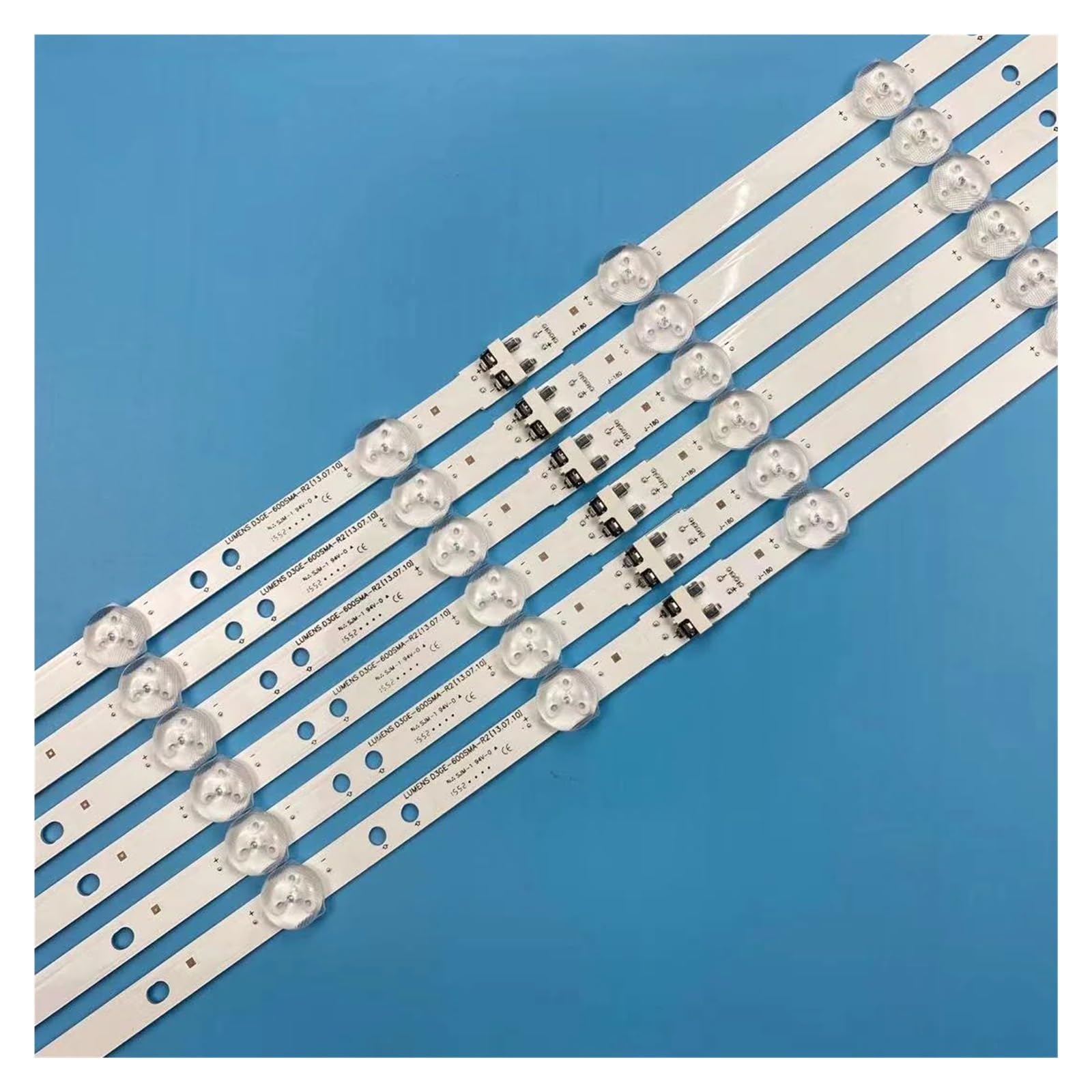 Kit De Bandes De Rétro-éclairage LED, 12 Pièces, For Samsung UN60J6200AF 2013SVS60 3228N1 D3GE-600SMA-R2 D3GE-600SMB-R1 BN96-29074A BN9629075A Lampes de remplacement pour téléviseur(1 set)