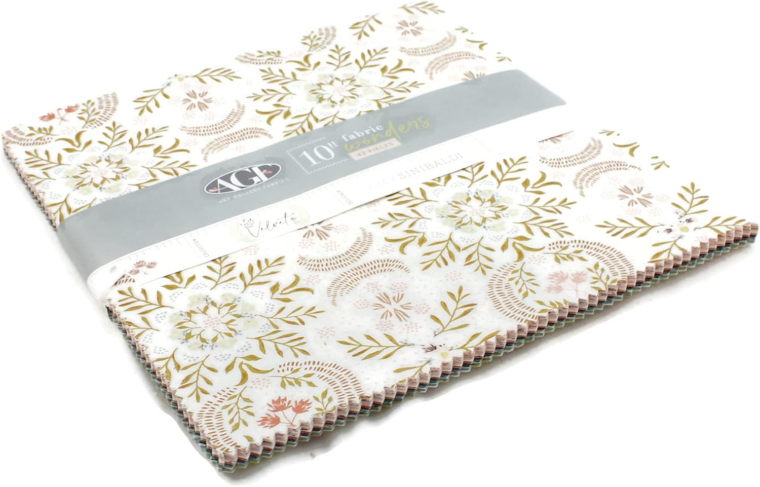 Velvet Layer Cake (42 Pieces) by Amy Sinibaldi for Art Gallery 10 x 10 inches (25.4 cm x 25.4 cm) Fabric Squares DIY Quilt Fabric