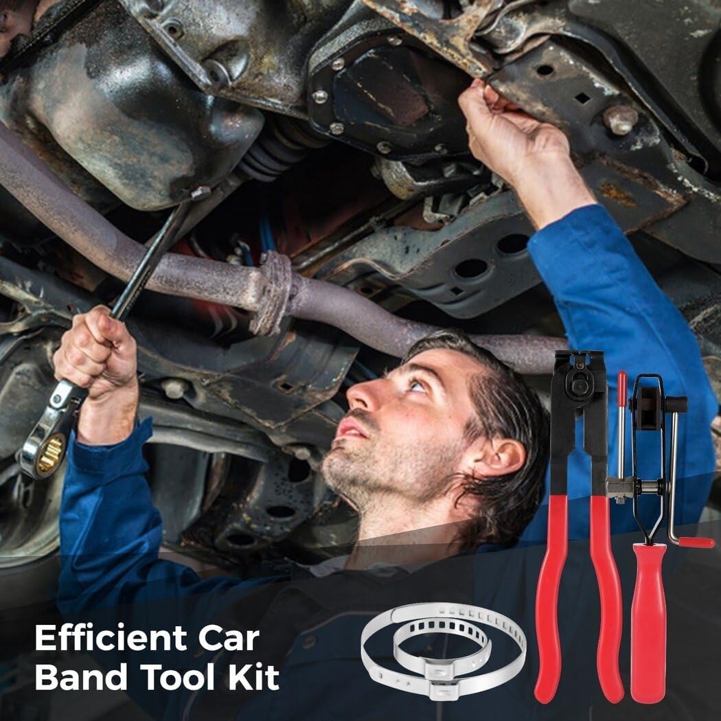 BOSREROY CV Joint Complete Boot Clamp Plier Set for Cars - 10 Pieces with Ear Boot Tie Tools and Axle Binders, Suitable for UTV and ATV