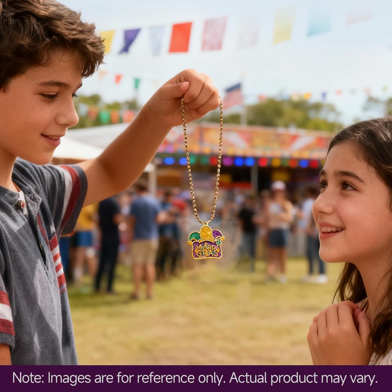 20PCS Mardi Gras Charms for Jewelry Making, Premium Enamel Gold-Plated Pendants, DIY Bracelet Necklace Earring Accessories, Carnival Party Decorations and Craft Supplies - Image 4