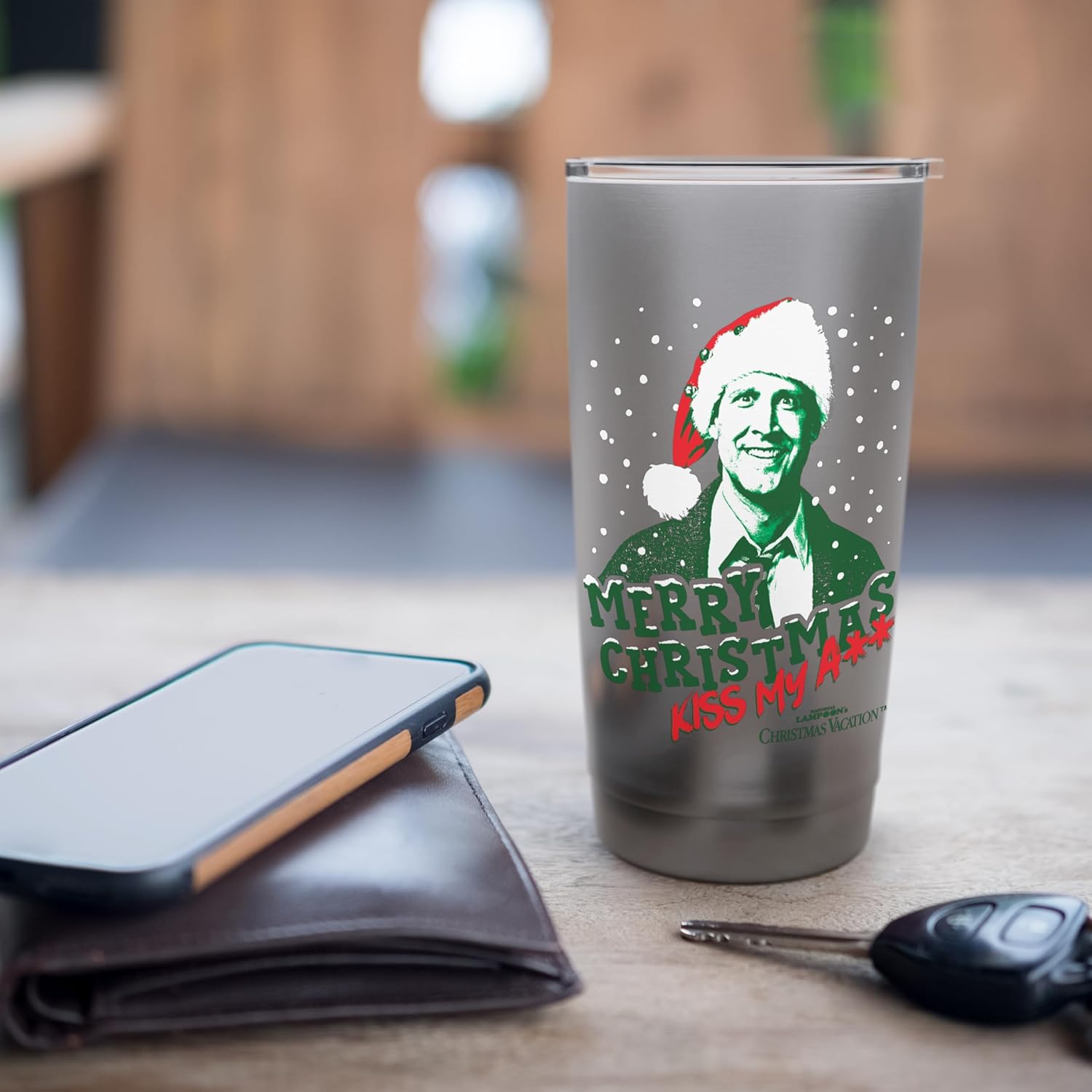 National Lampoon's Christmas Vacation Merry Christmas Stainless Steel Insulated Tumbler - Image 7