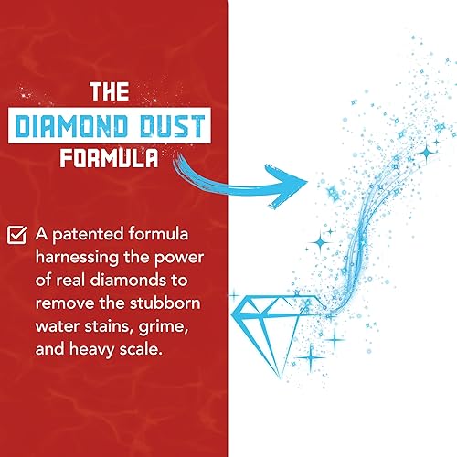 Miniatura 4 de Diamond Shine Limpiador profesional de agua dura – lima, calcio, óxido, manchas de agua, espuma de jabón – 10 onzas