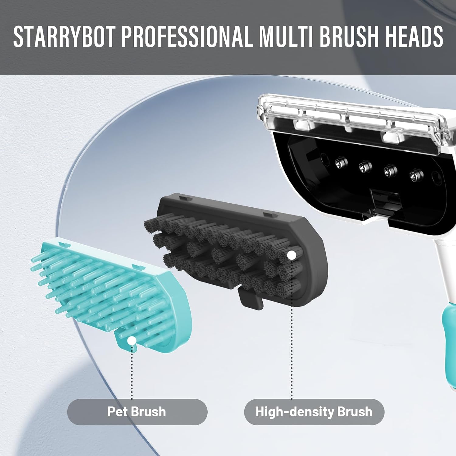 Starrybot Upholstery Cleaner Machine, 18Kpa Pet Stain Extractor(White blue)