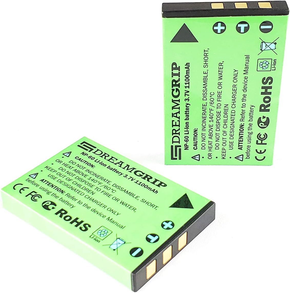 DREAMGRIP Original Rechargeable 3.7V Li-ion Battery 1100 mAh CE/FCC/ROHS Certified Universal External Photo/Video 36 LED Light