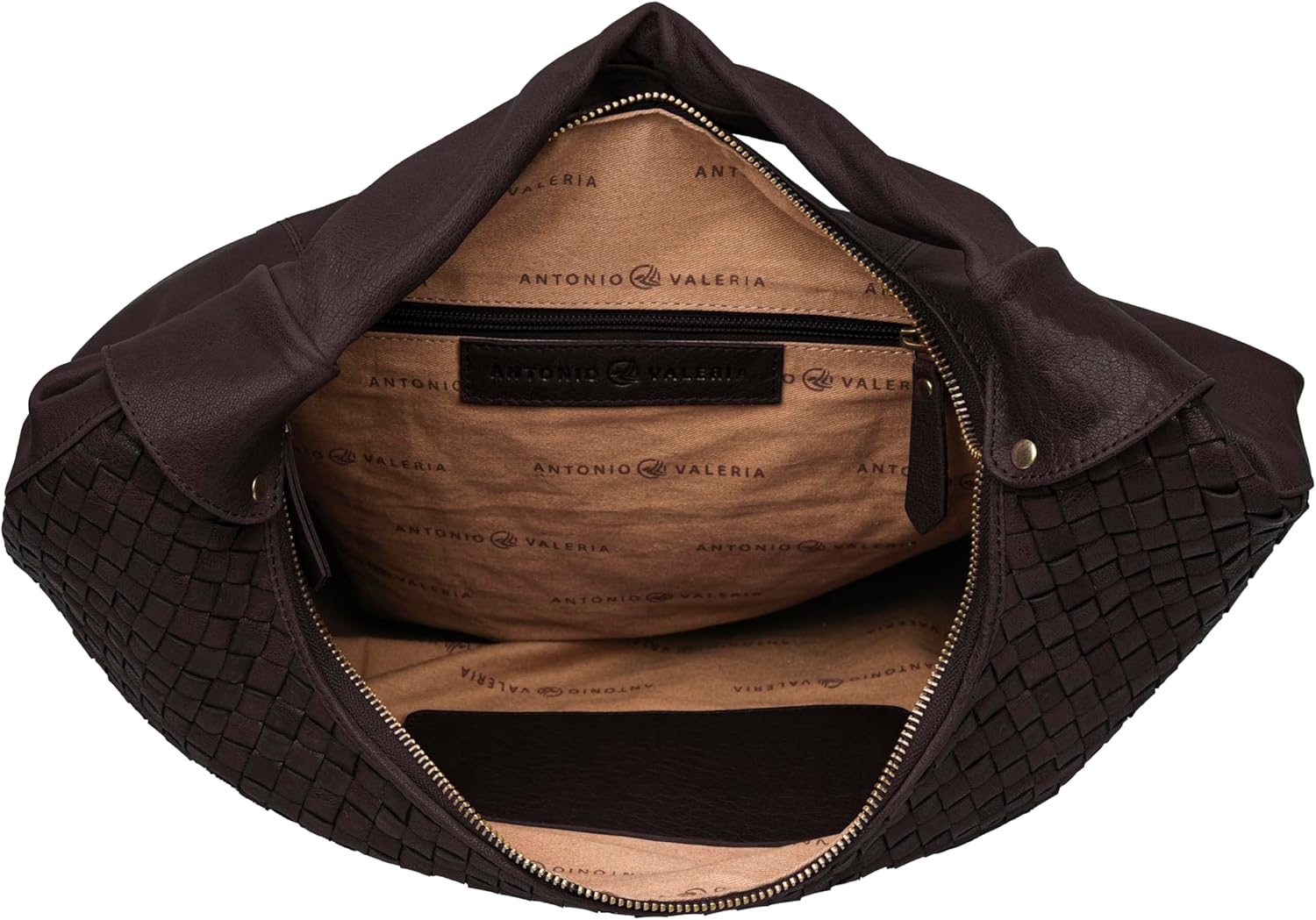 ANTONIO VALERIA Allison Braided Leather Tote Bag for Women - Image 4