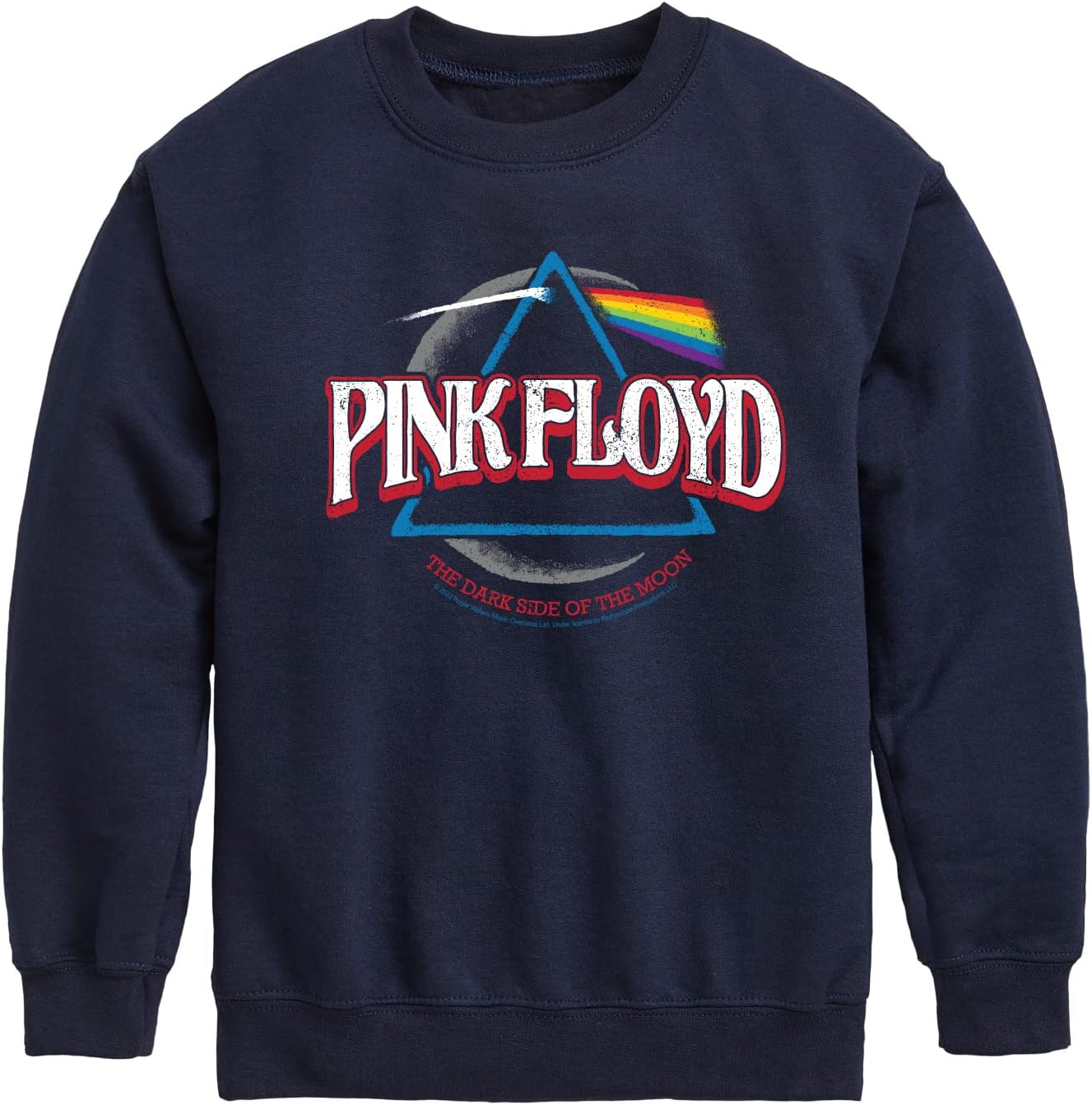 HYBRID APPAREL - Pink Floyd - DSOTM Crescent - Toddler and Youth Crewneck Fleece Sweatshirt