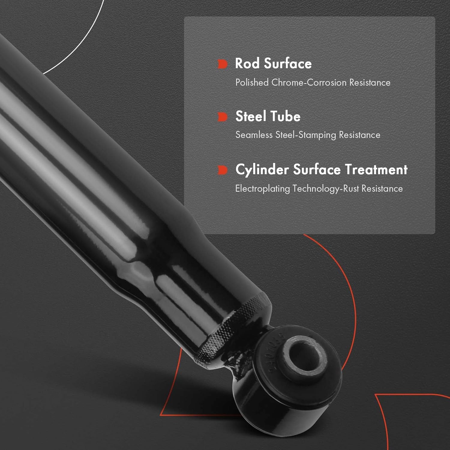 A-Premium Rear Pair (2) Struts Shock Absorber Compatible with Dodge Dakota 1997-2010, Durango 1999-2003 & Mitsubishi Raider 2006-2009 & Ram Dakota 2011, Driver and Passenger Side