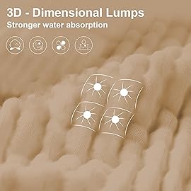 SWEET DOLPHIN 12 Pack Baby Muslin Washcloths - Soft Face Cloths for Newborn, Absorbent Bath Wash Cloths, Wipes, Burp Rag - Toddlers Essentials Stuff, Baby Registry as Shower -10x10, Brown