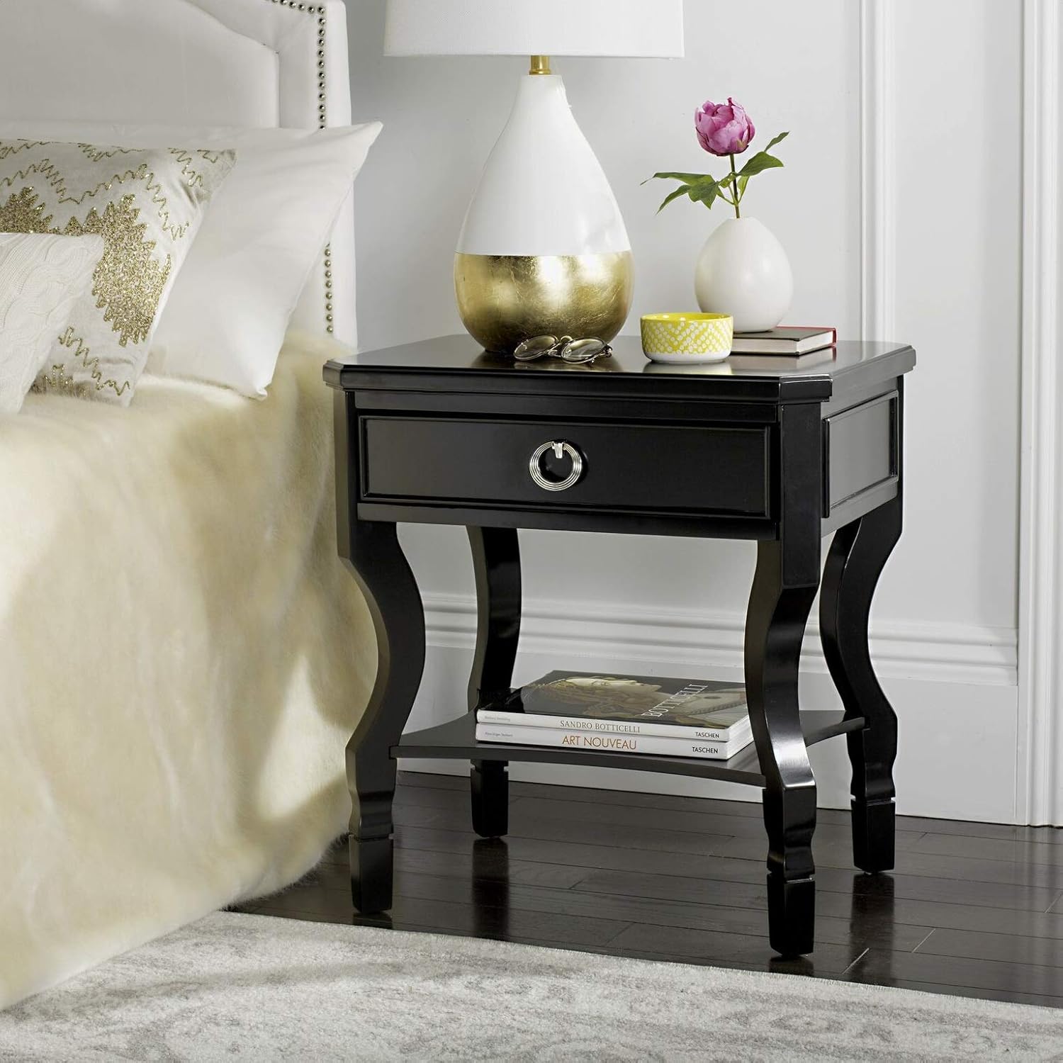 Kira 1 Drawer Solid Wood Nightstand, Assembly Required