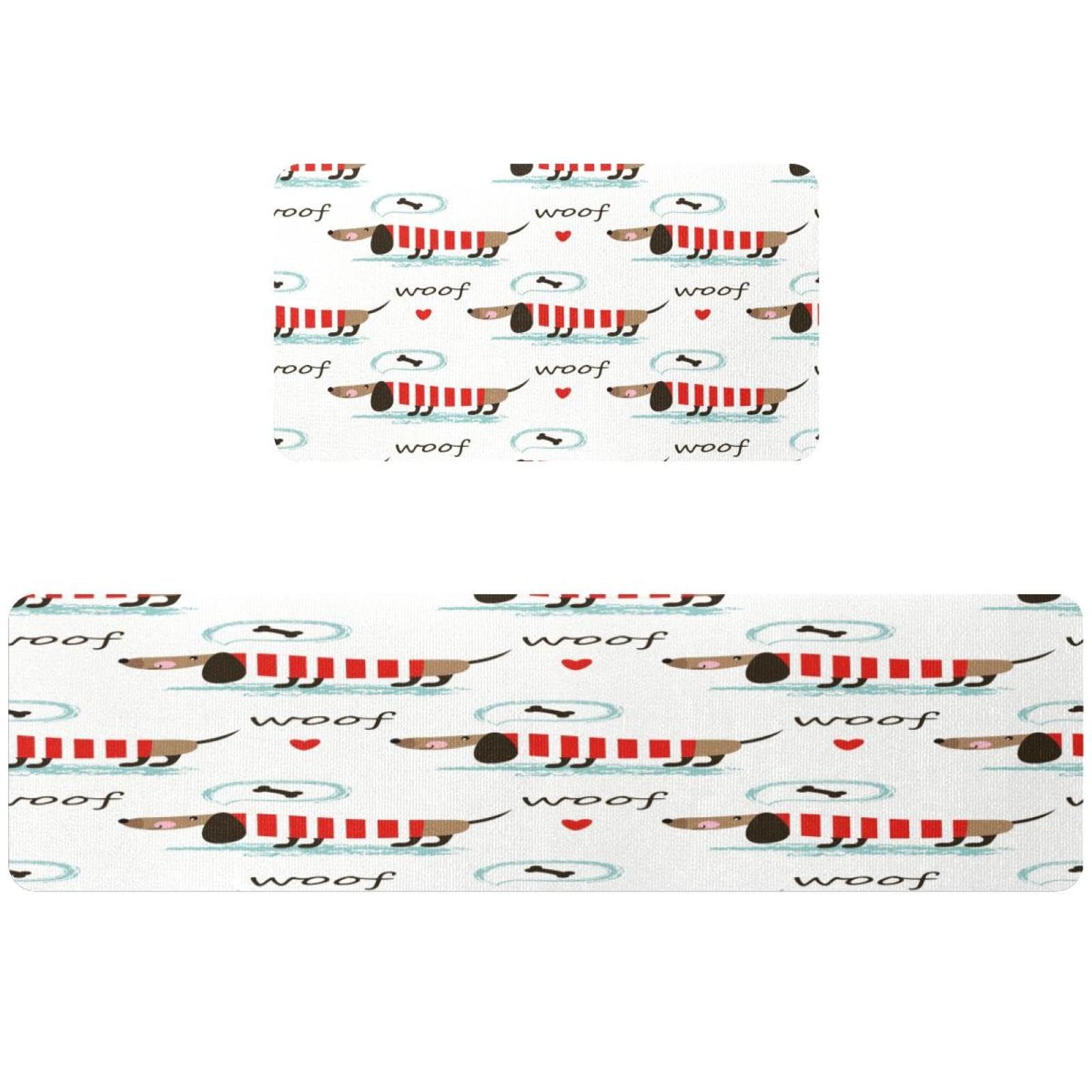 Tapete de cocina VAPOKF de 2 piezas con reverso antideslizante de alta durabilidad
