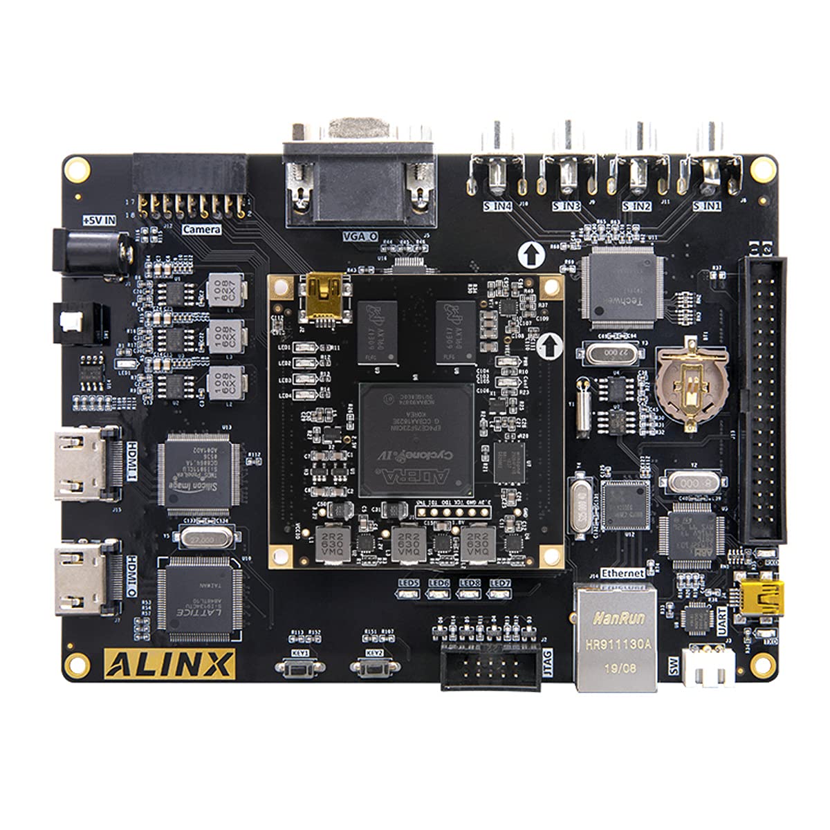 ALINX AV4075C: Cyclone IV EP4CE75F (FPGA Development Board + USB Downloader)