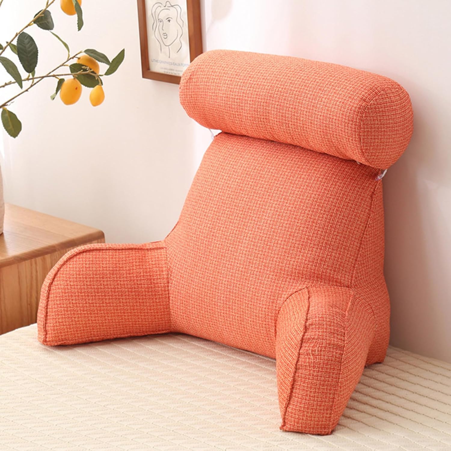 Oreiller de soutien lit canapé et taille ergonomique Tangerine