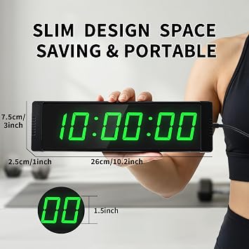 TimeRider Game Timer with Button&Buzzer,Large Digital Stopwatch Timer Clock