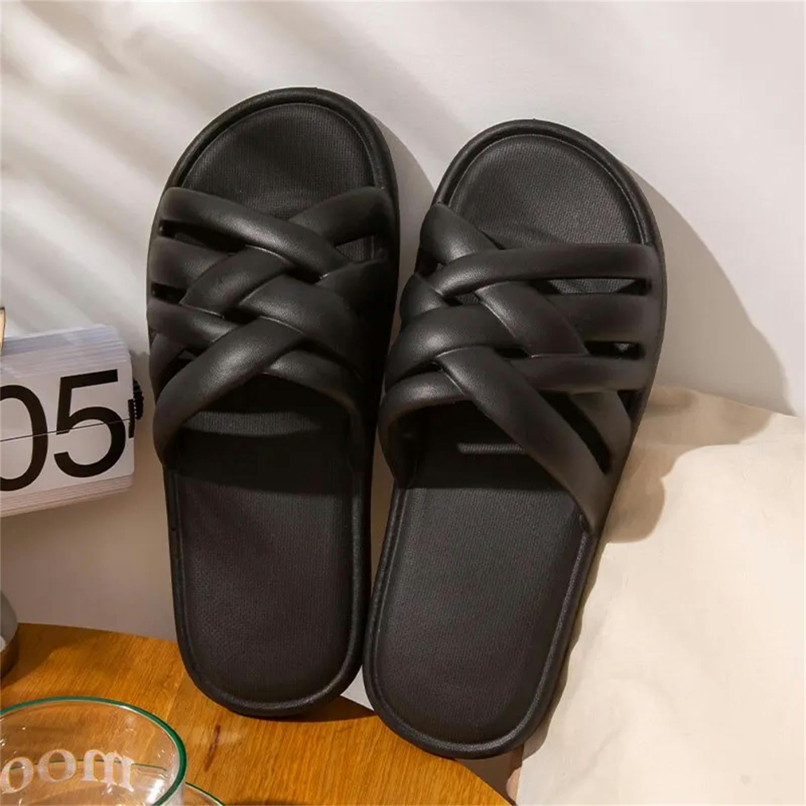 Chancletas Mujeres Zapatillas De Baño Sin Deslizamiento De Toboganes Para Toboganes Para Toboganes Para La Piscina De Verano En Relieve