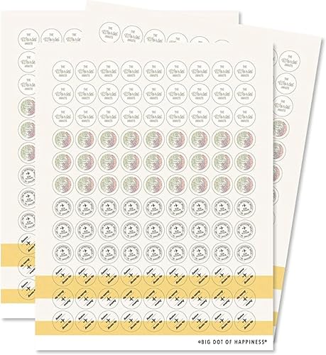 Big Dot of Happiness World Awaits - Calcomanías redondas pequeñas para dulces para fiestas temáticas de viaje, 324 unidades
