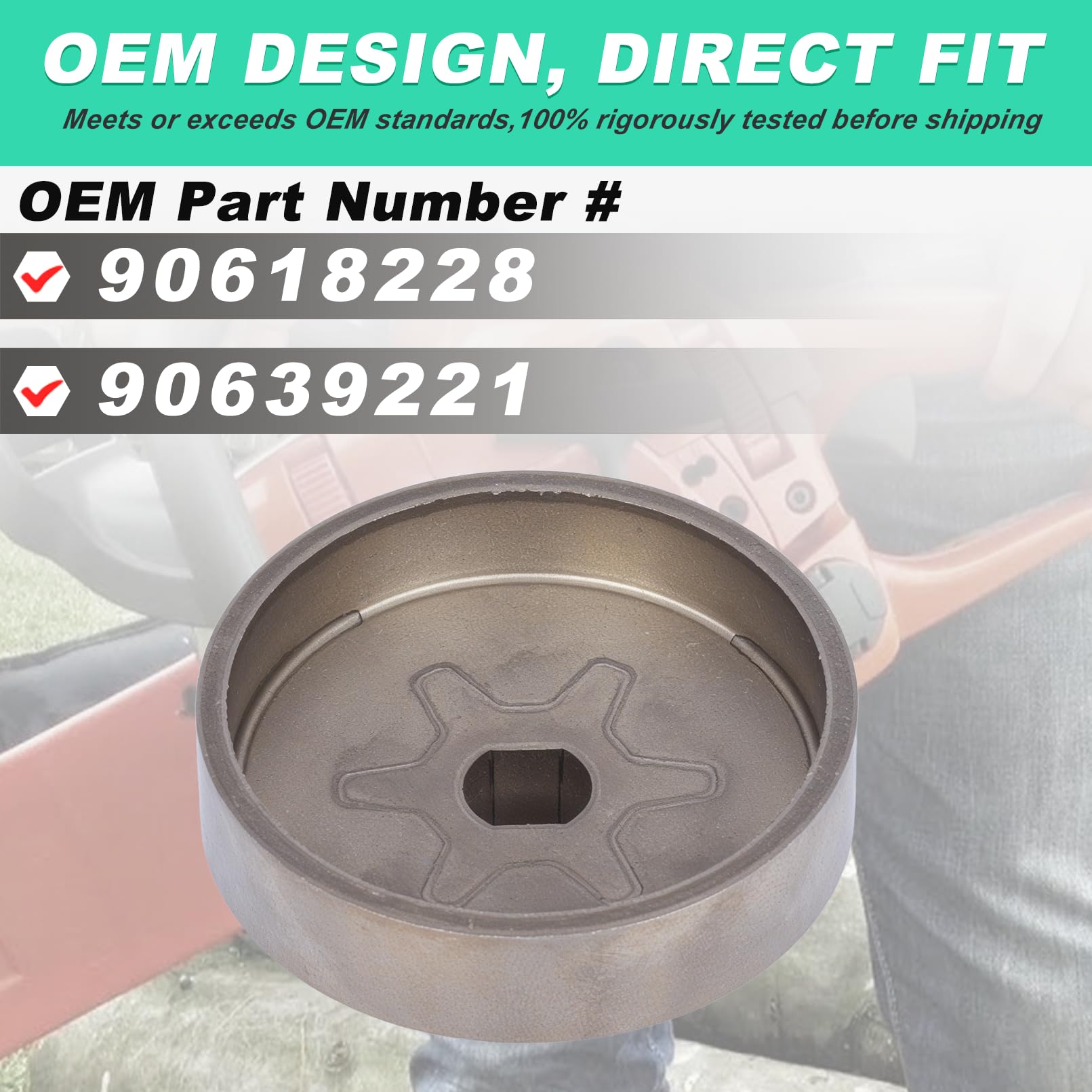 Adefol Piñón de accionamiento para Dewalt DCCS620B DCCS620P1 DCCS670X1 DCCS690B DCCS690H1 DCCS690M1 DCCS670B DCM575 DCM565 Motosierra, disco pasivo avcePerno y arandela, reemplazo 906182228