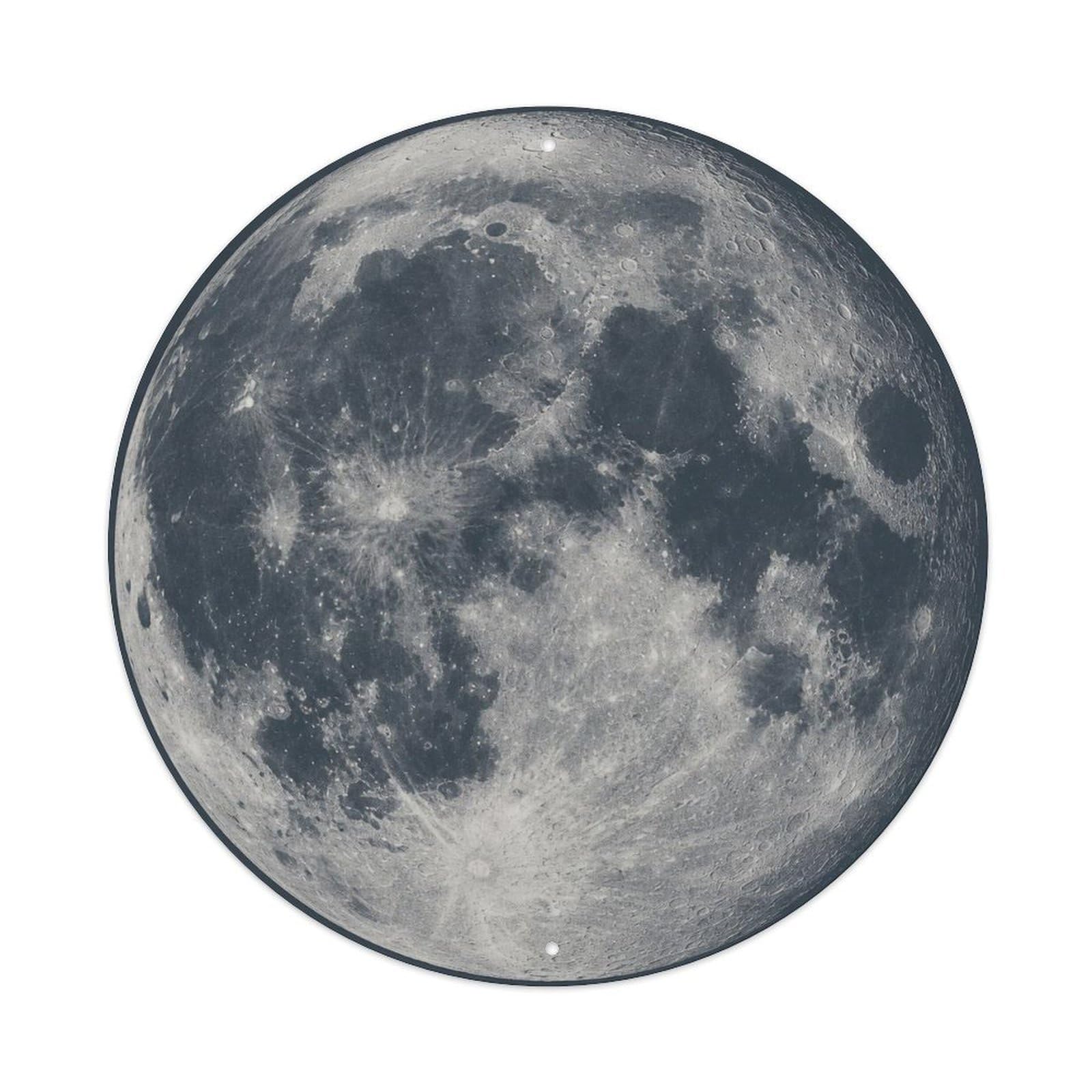 Cosmos Moon Lunar Surface Starscape Space Age Metal Tin Sign