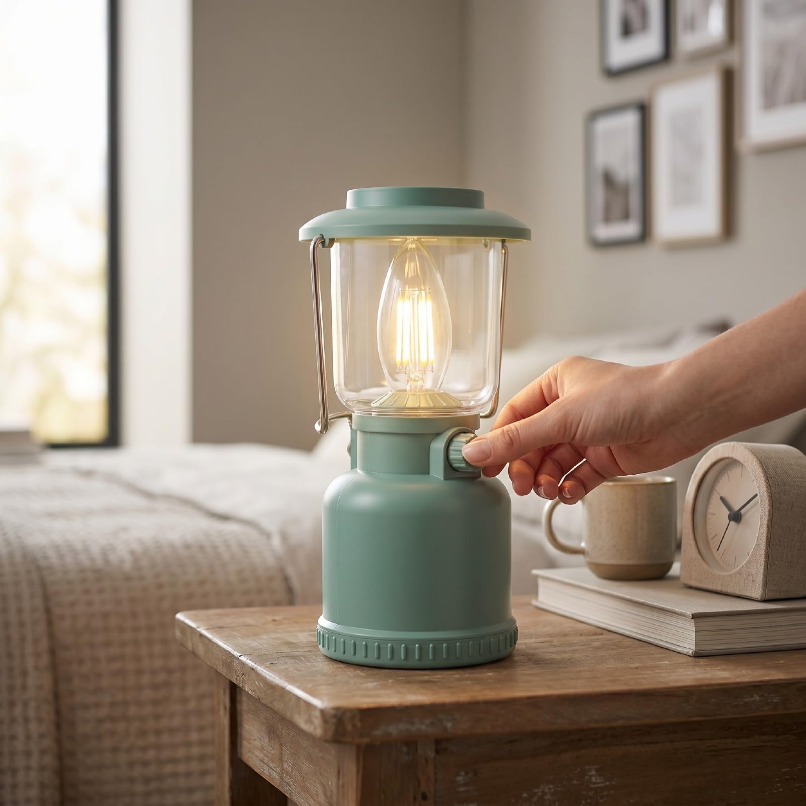 Lanterna da Campeggio a LED, Portatile Vintage Appesa, 400LM