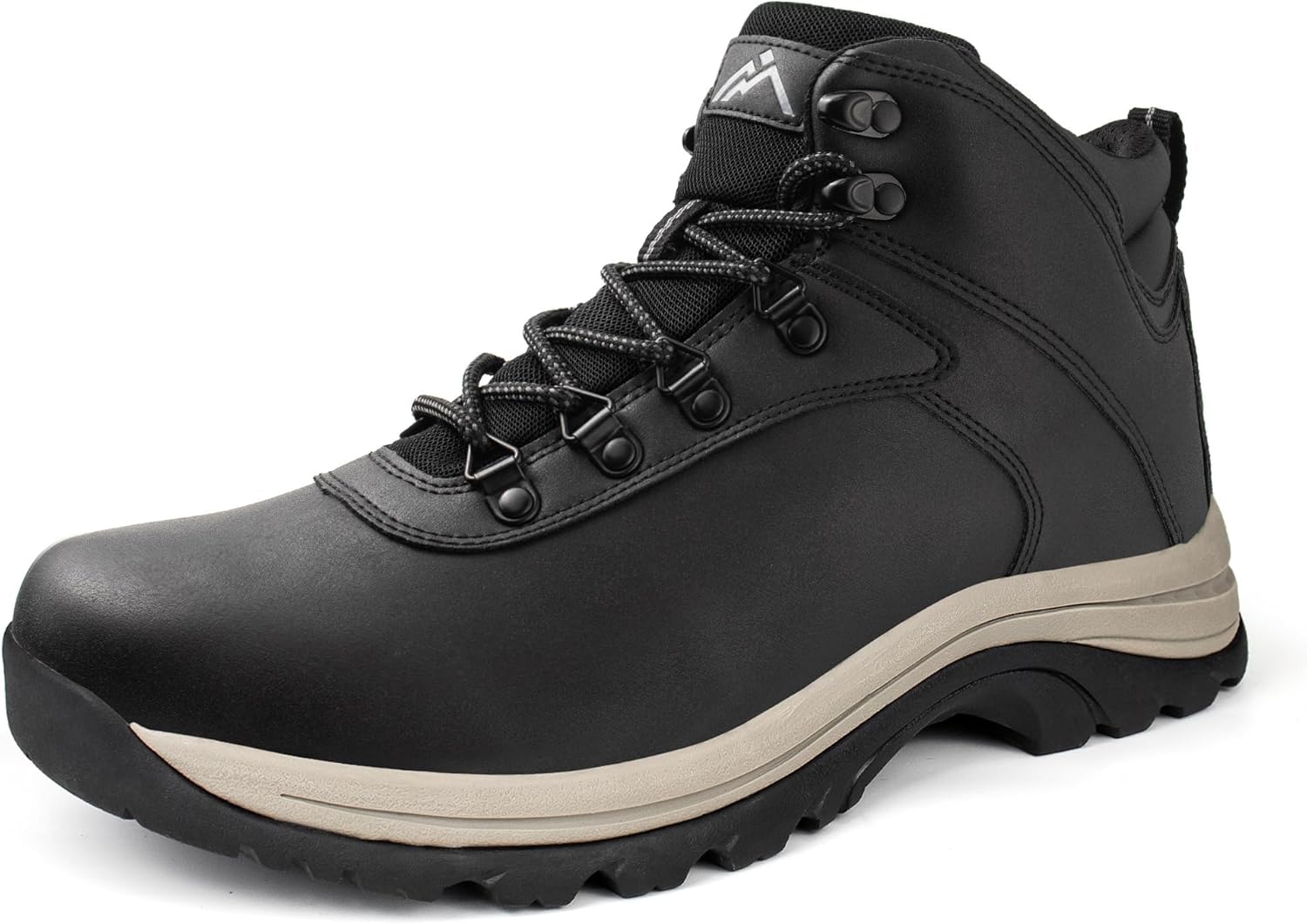 CC-Los Men's Waterproof Hiking Boots - Soft Toe Slip-Resistant with Cushioned Midsole Size 7-13.5