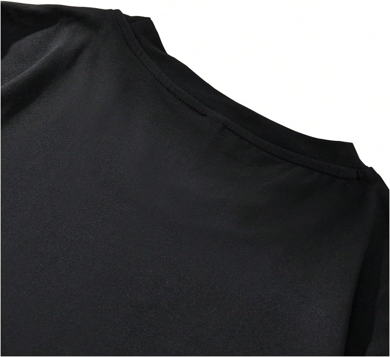 GORGLITTER Men's Oversized T Shirt Letter Graphic Short Sleeve Drop Shoulder Crewneck Tee Tops - Image 3