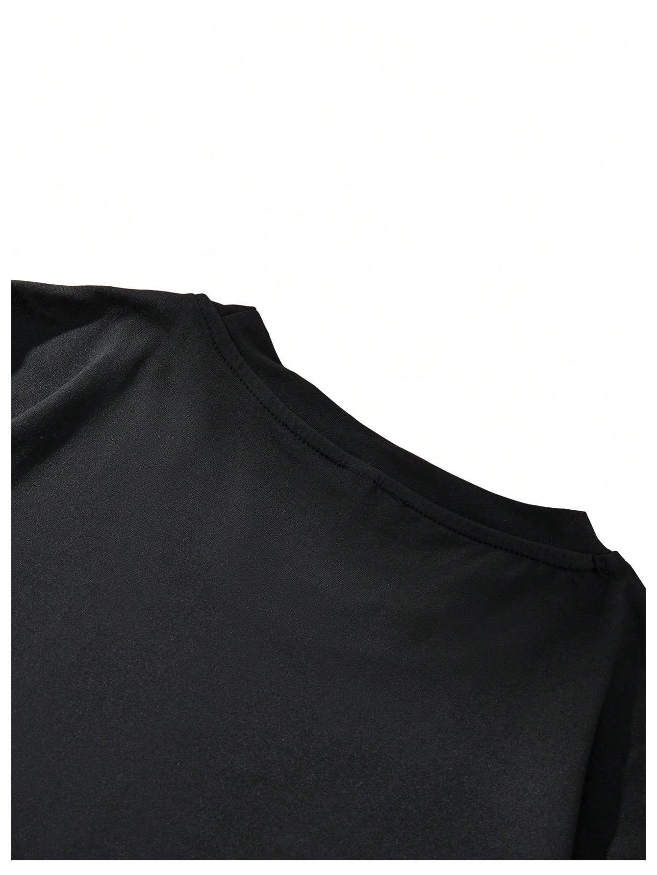 GORGLITTER Men's Oversized T Shirt Letter Graphic Short Sleeve Drop Shoulder Crewneck Tee Tops