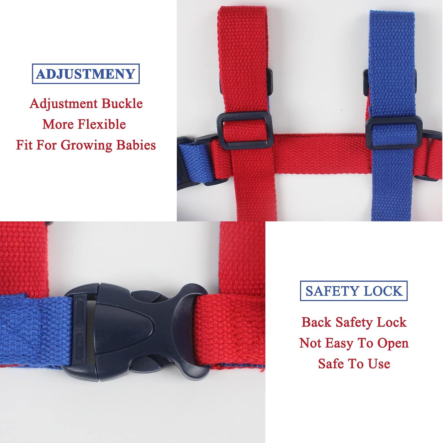 QOPAHI Baby Walking Harness and Safety Leash Anti-Lost, Baby Reins for Toddlers Boys & Girls - Image 4