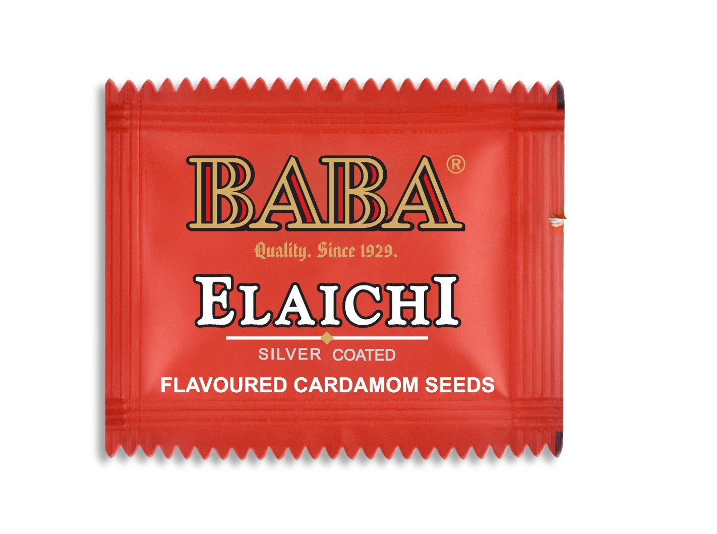 Buy Baba Saffron Blended Elaichi Silver Coated Flavoured Cardamom Seeds
