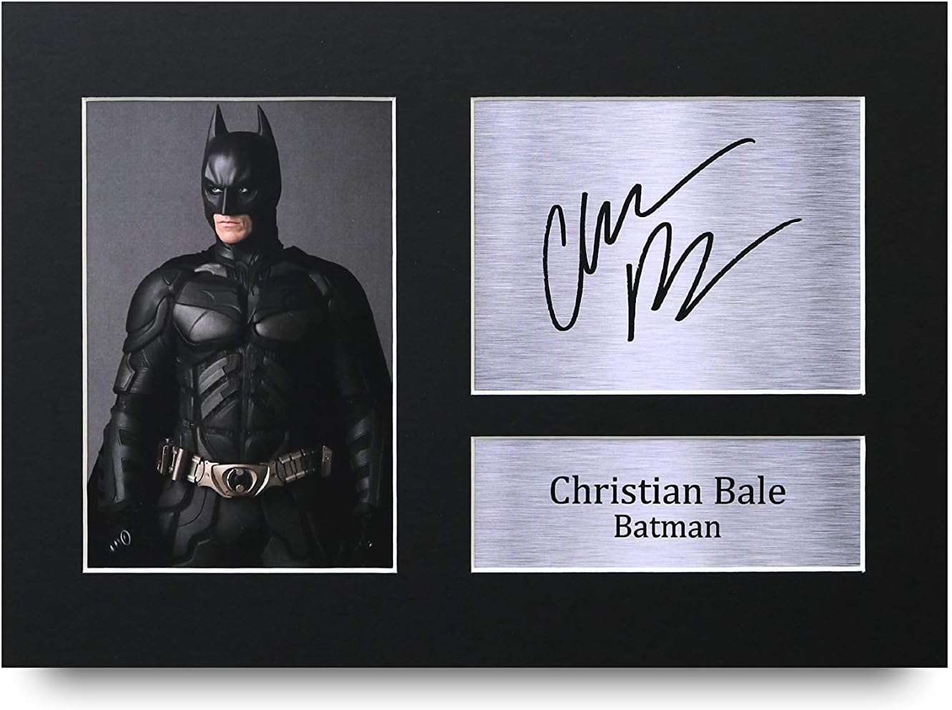 HWC Trading Christian Bale Signed A4 Printed Autograph Batman The Dark Knight Print Photo Picture Display