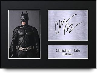 HWC Trading Christian Bale Signed A4 Printed Autograph Batman The Dark Knight Print Photo Picture Display