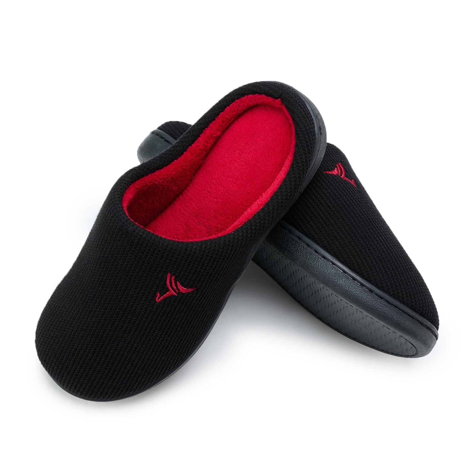 welltree Pantofole uomo donna casa morbido peluche memory foam inverno interno camera da letto caldo cotone scarpe antiscivolo