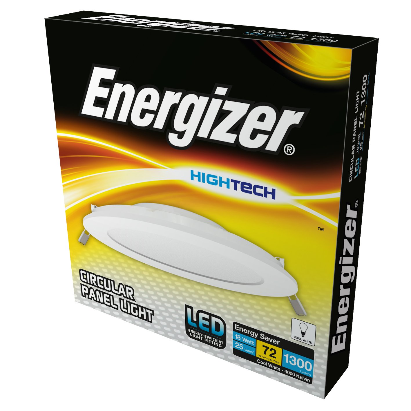 Energizer White Led Round Panel, 18 W, 1300 Lumens,